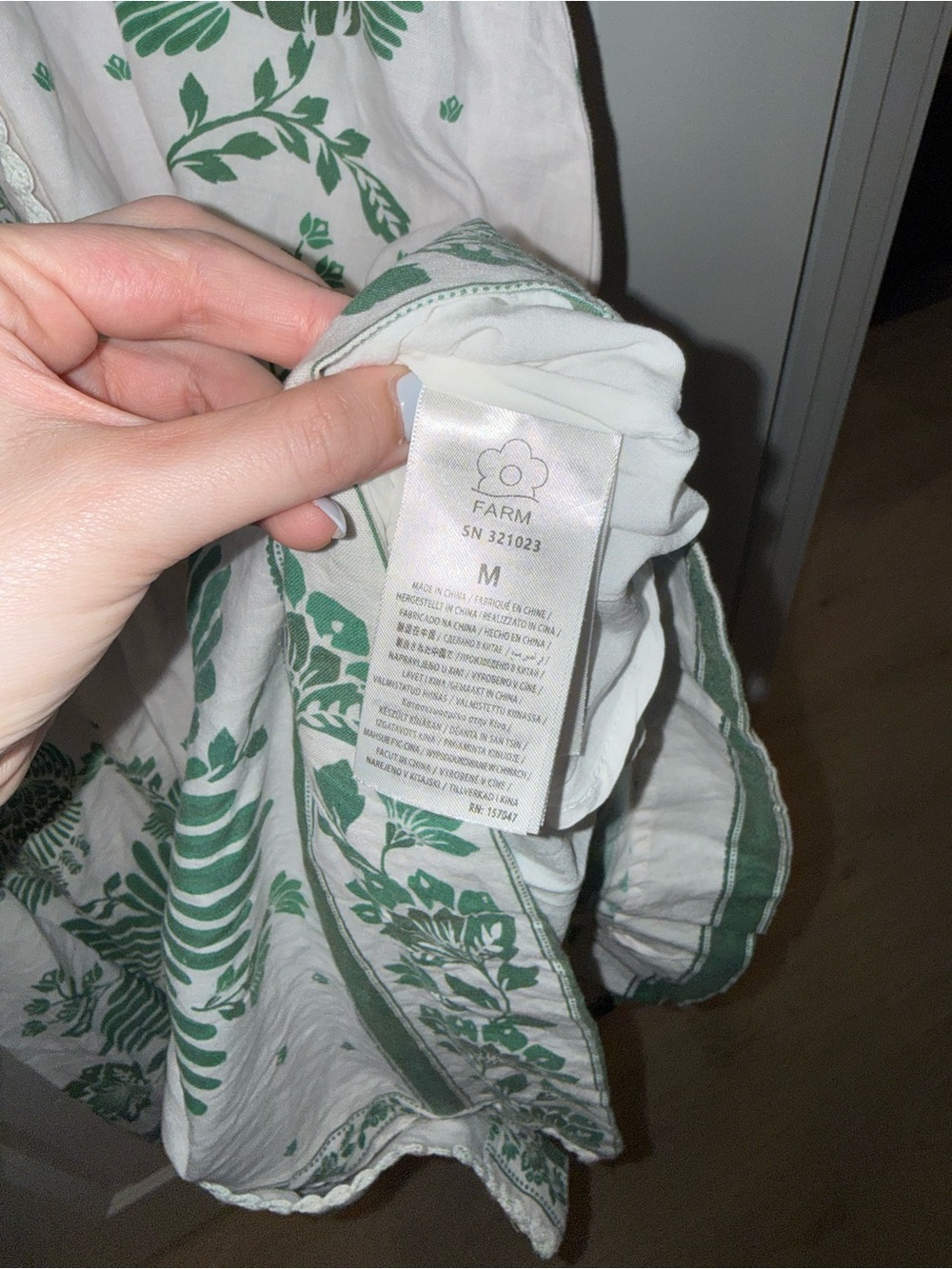 Farm Rio Forest Soul Off-White Maxi Dress - Picture 7 of 8